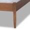 Baxton Studio Leanora Mid-Century Ash Walnut Finished Full Size Wood Platform Bed 159-9845 - alternate 6